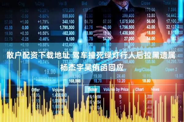 散户配资下载地址 驾车撞死绿灯行人后拉黑遗属 杨杰宇吴侑函回应